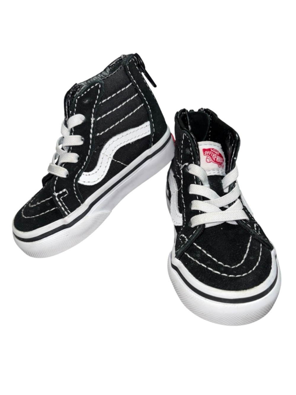 Toddler Vans Black & White High-Top Sneakers